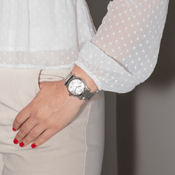 Montre CHOPARD "Happy Sport" en acier, saphir et diamant - Castafiore