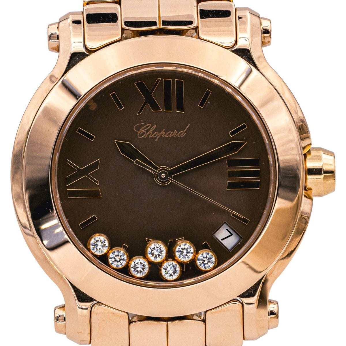 Chopard Watch Happy Sport Rose gold diamond