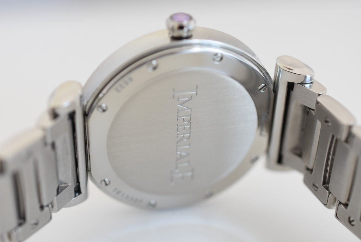 Montre CHOPARD "Impériale" en acier, améthyste et diamants - Castafiore