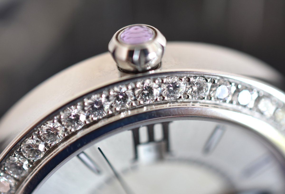Montre CHOPARD "Impériale" en acier, améthyste et diamants - Castafiore
