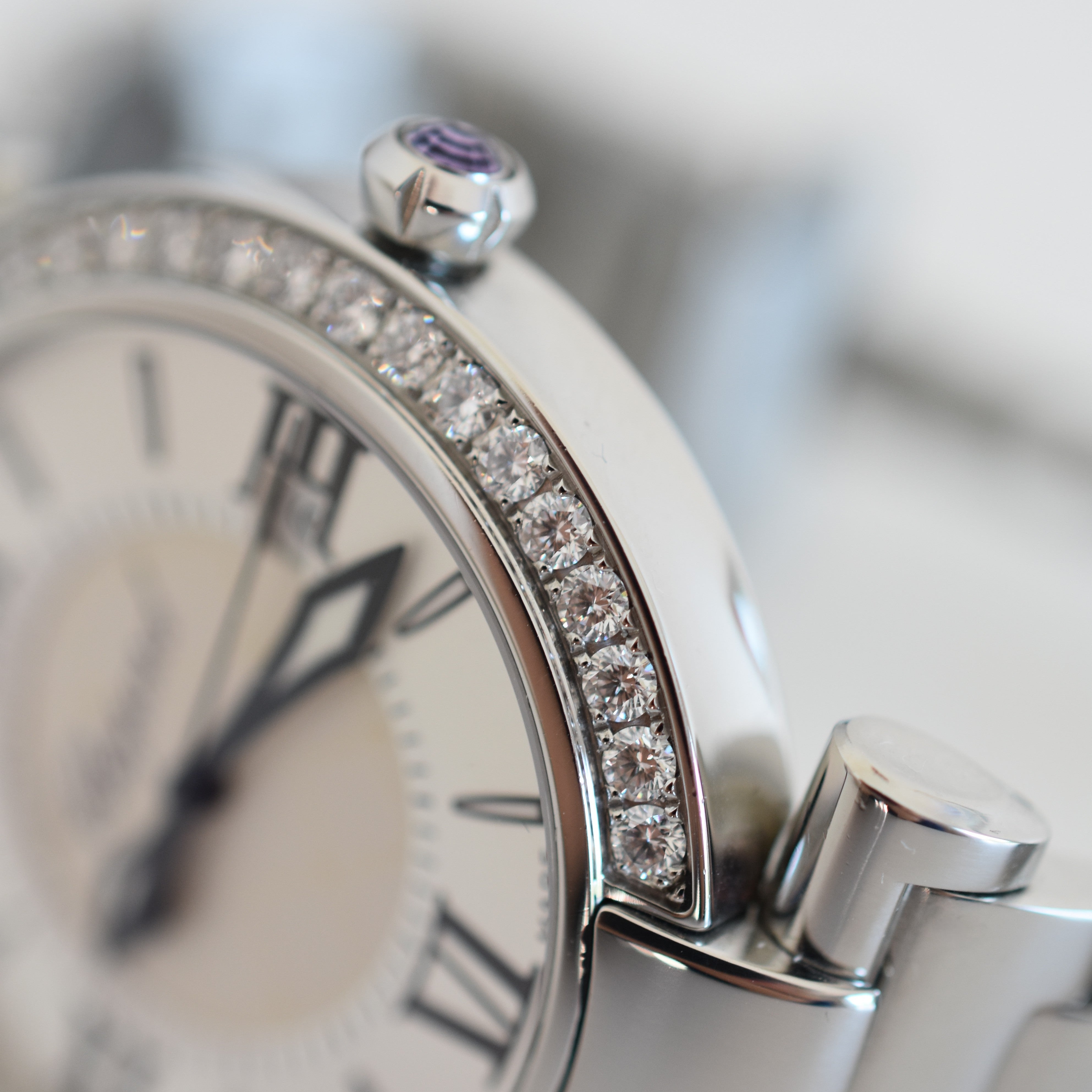 Montre CHOPARD "Impériale" en acier, améthyste et diamants - Castafiore