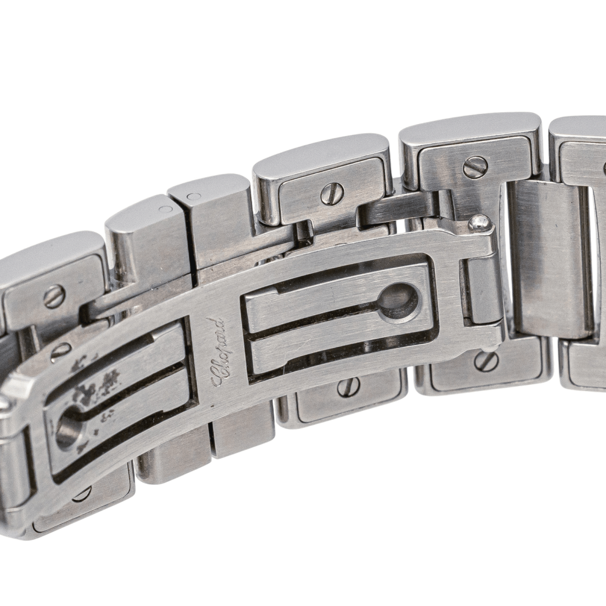 Montre CHOPARD "Impériale" en acier, nacre, améthyste, saphir et diamants - Castafiore