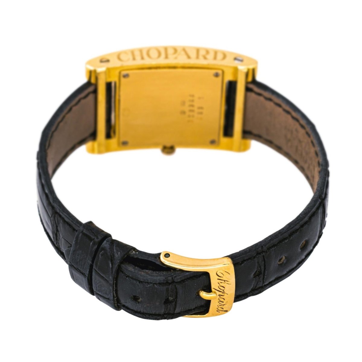 Montre CHOPARD "Your Hour" en or jaune, cuir et quartz - Castafiore