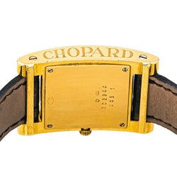 Montre CHOPARD "Your Hour" en or jaune, cuir et quartz - Castafiore