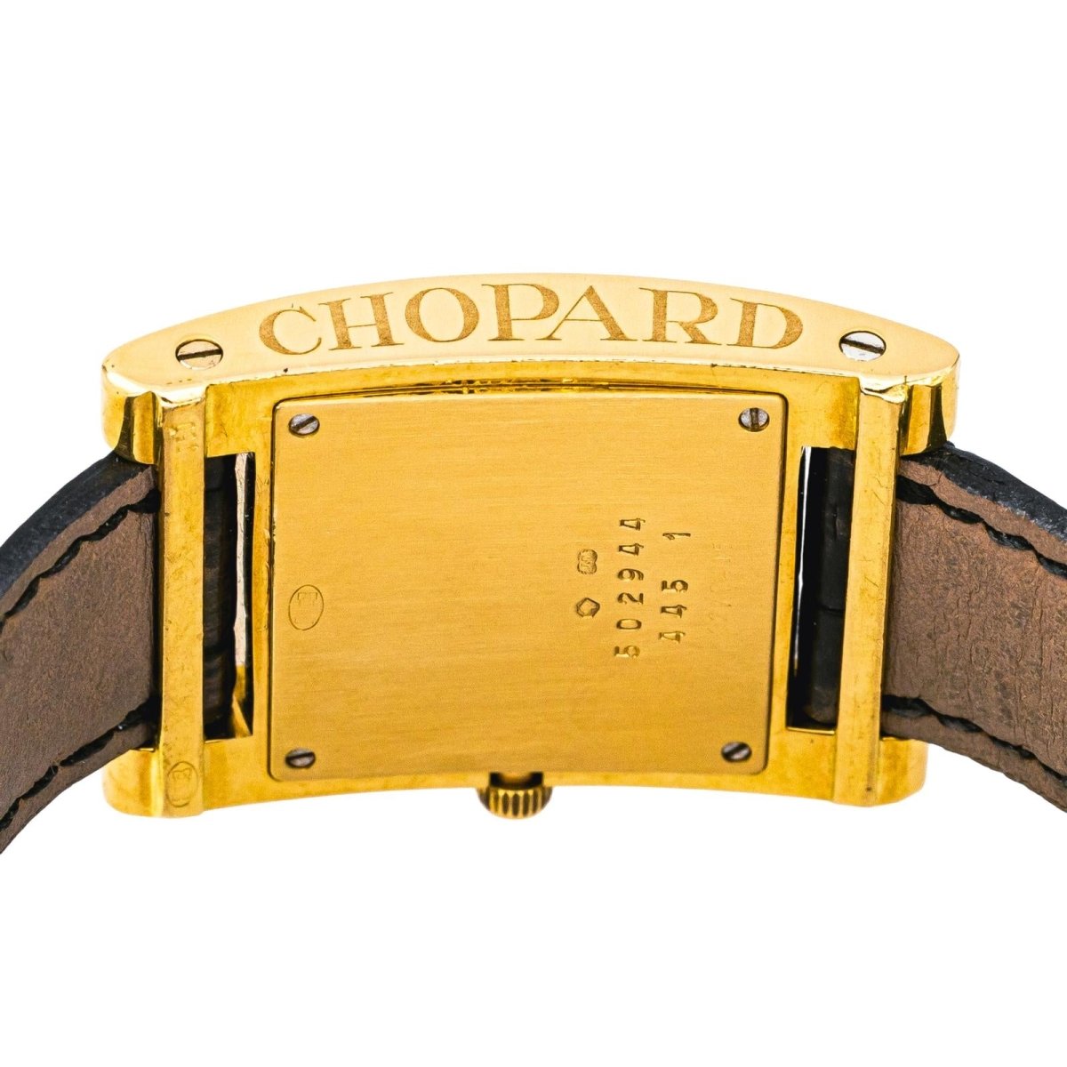 Montre CHOPARD "Your Hour" en or jaune, cuir et quartz - Castafiore