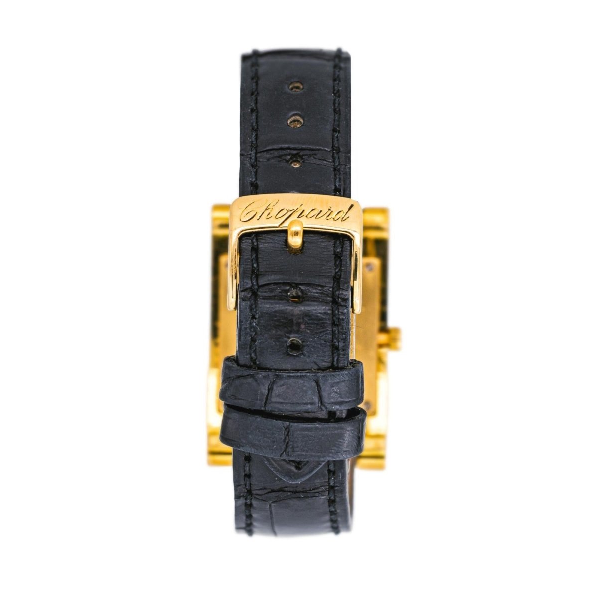 Montre CHOPARD "Your Hour" en or jaune, cuir et quartz - Castafiore
