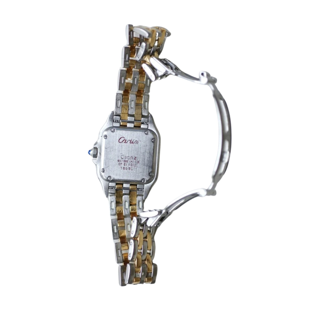 Montre Dame Cartier Panthère Or et Acier - Castafiore