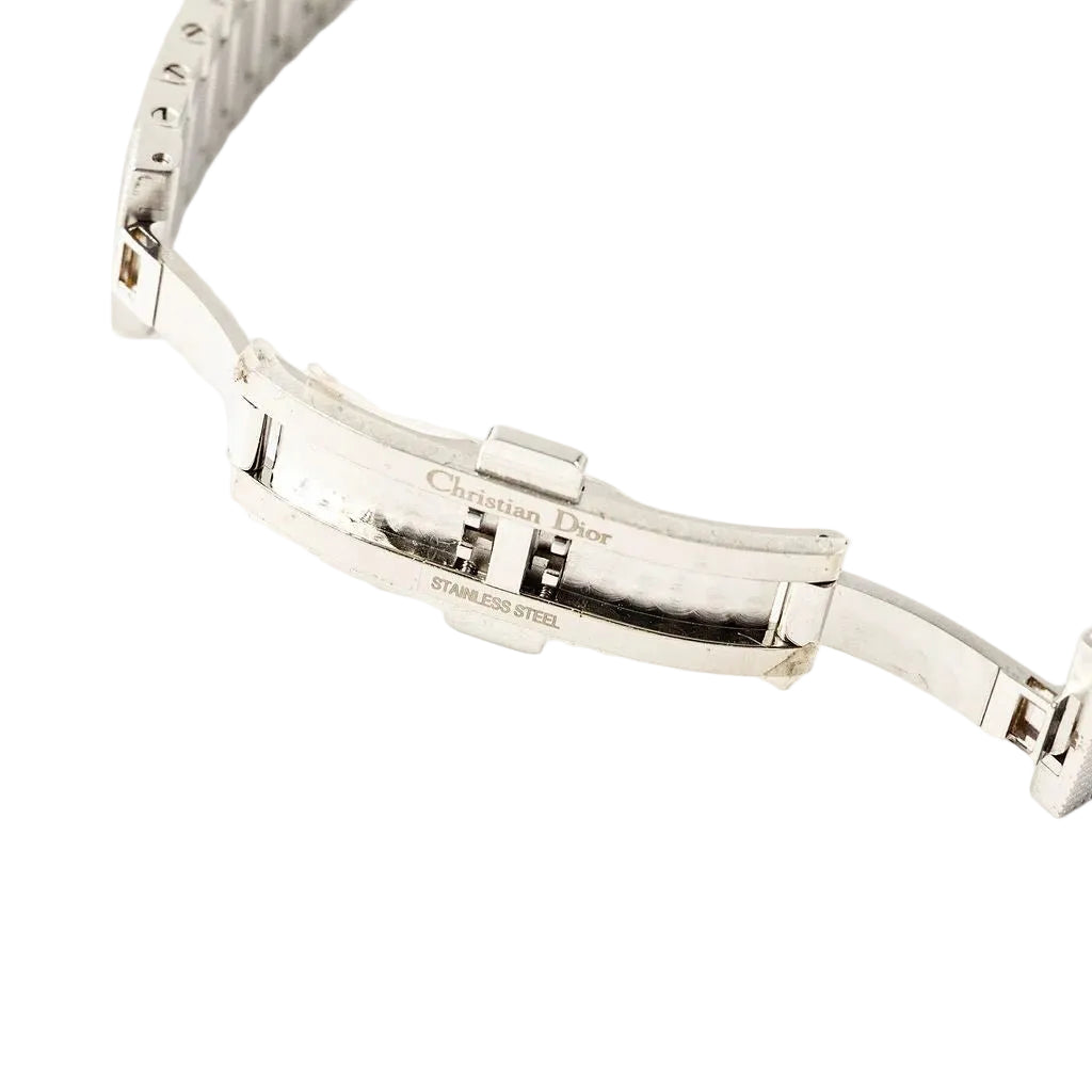 Montre de dame DIOR "La Baby D" en acier, nacre et diamants - Castafiore