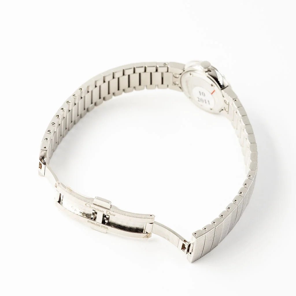Montre de dame DIOR "La Baby D" en acier, nacre et diamants - Castafiore