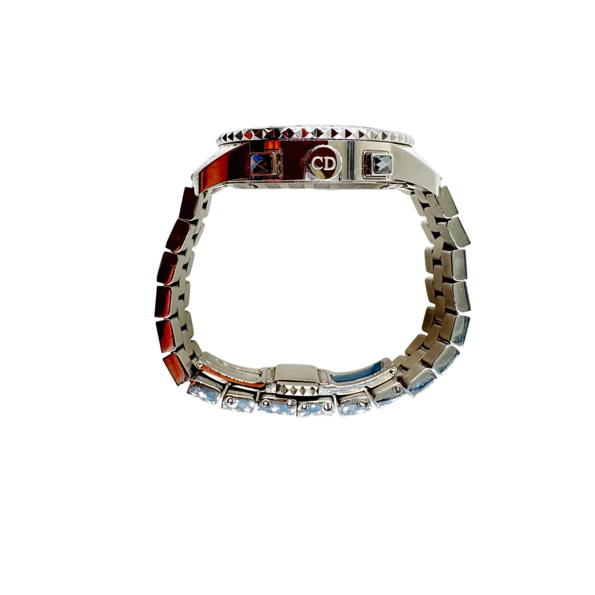 Montre DIOR "Christal" en acier, cristal saphir et diamants - Castafiore