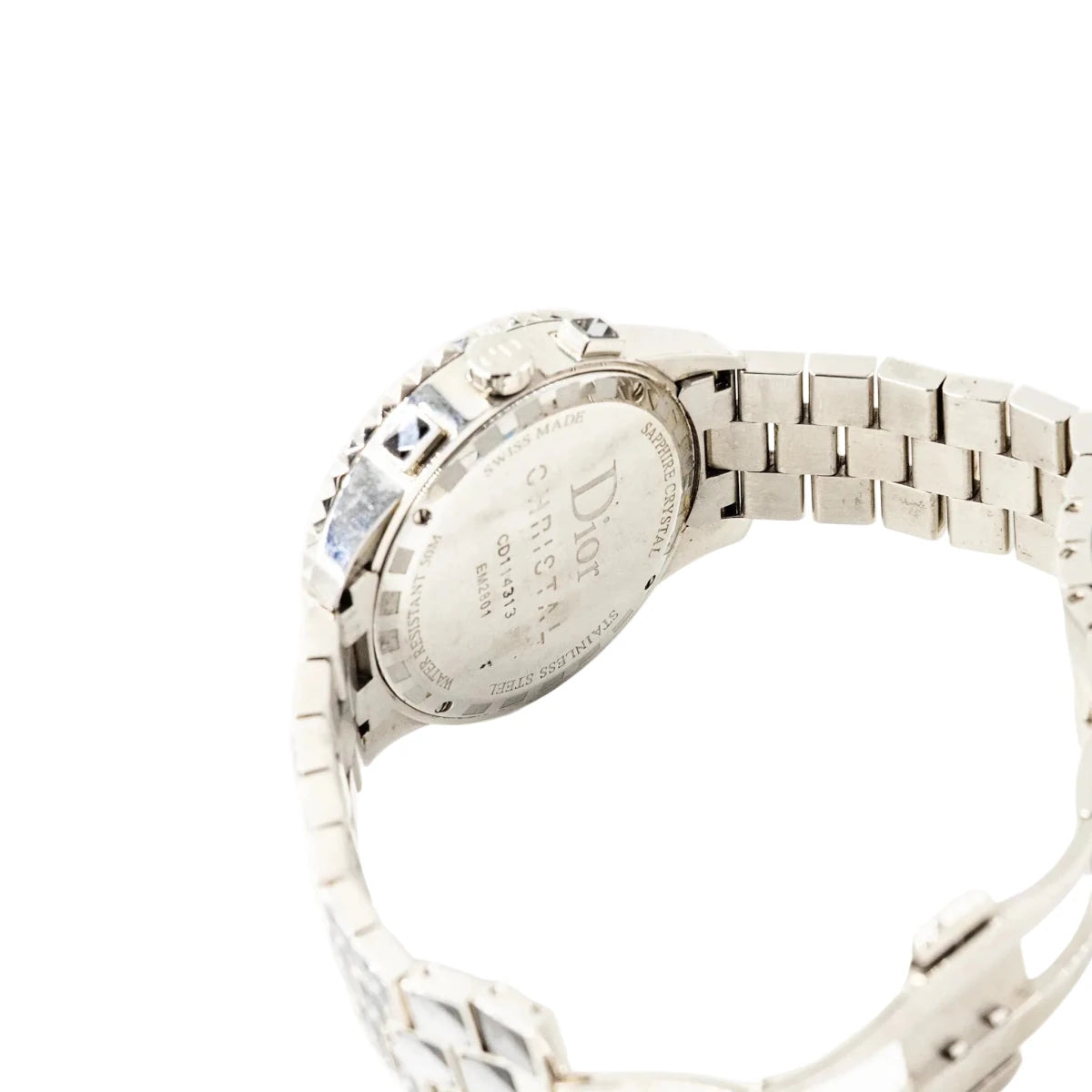 Montre DIOR "Christal" en acier et cristal saphir - Castafiore