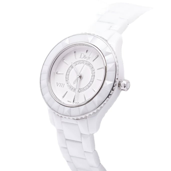 Montre DIOR en acier, céramique et diamants - Castafiore