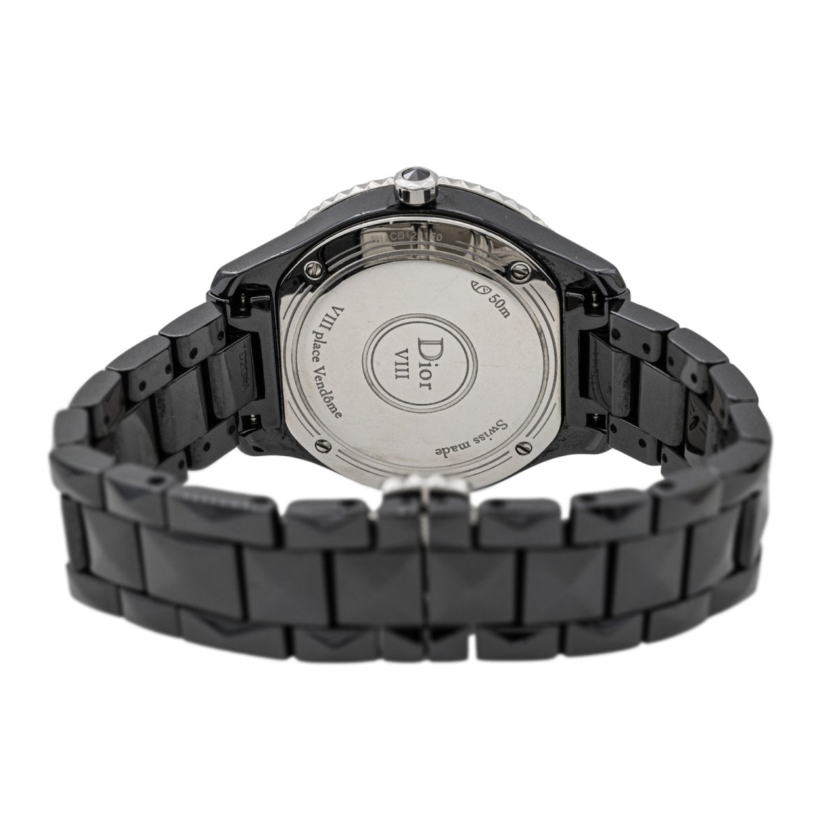 Montre DIOR "VIII" en céramique noire et saphir - Castafiore