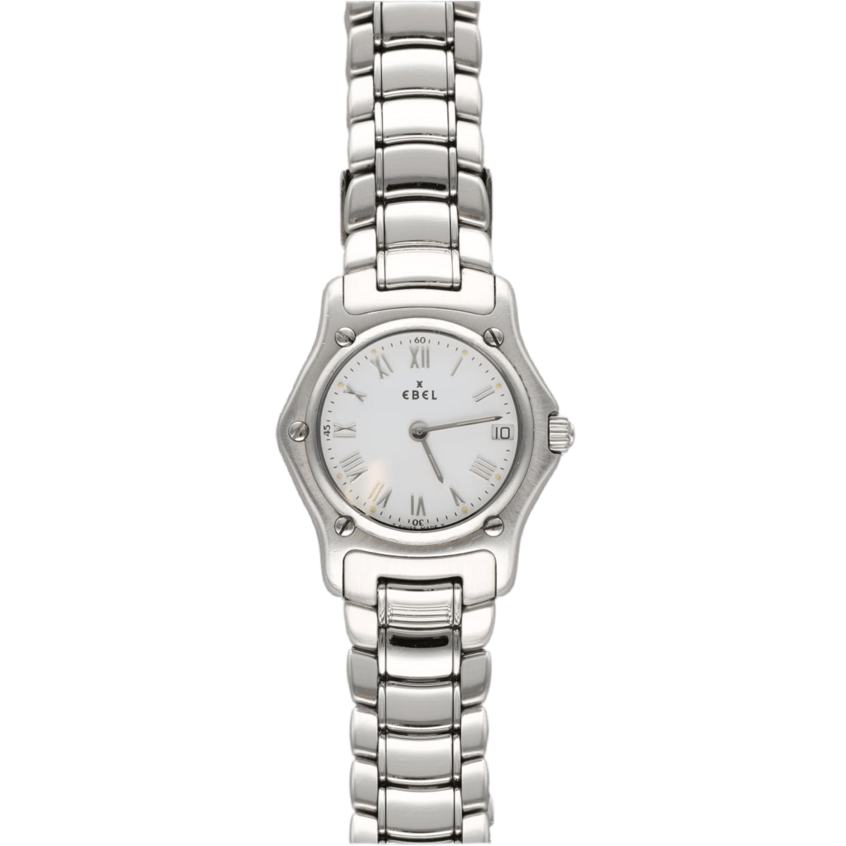 Montre EBEL "Sport Classique" en acier, saphir et quartz - Castafiore