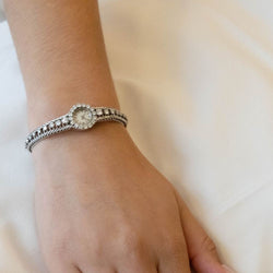 Montre en or blanc et diamants - Castafiore