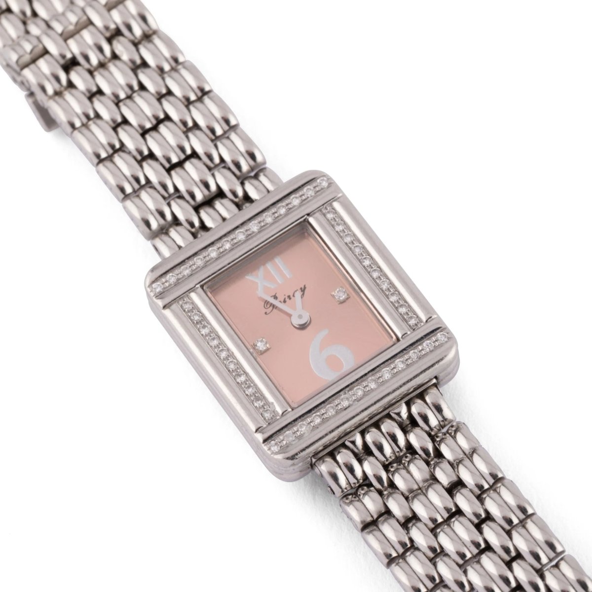 Montre en or gris et diamant Poiray modèle ma première mini - Castafiore