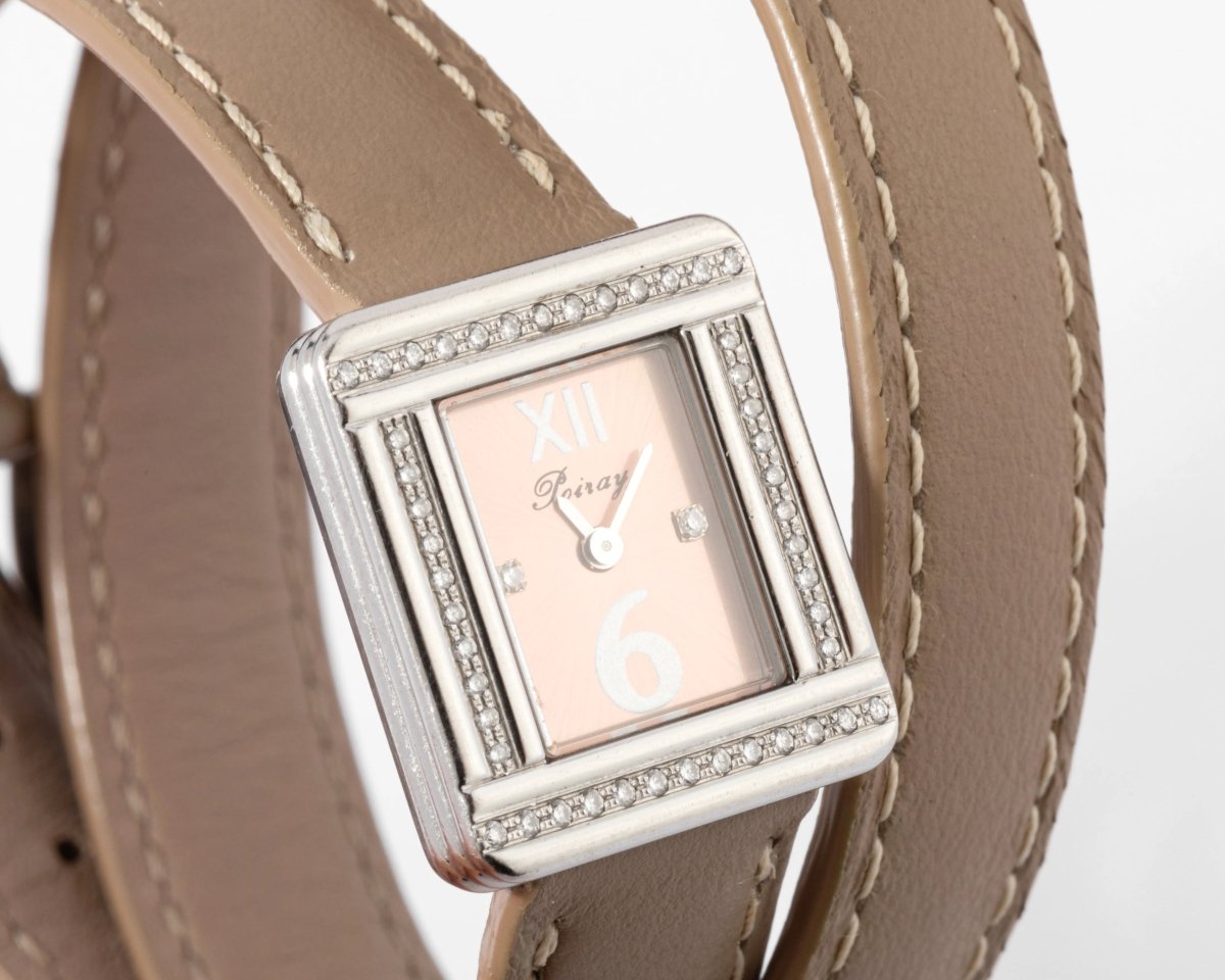 Montre en or gris et diamant Poiray modèle ma première mini - Castafiore