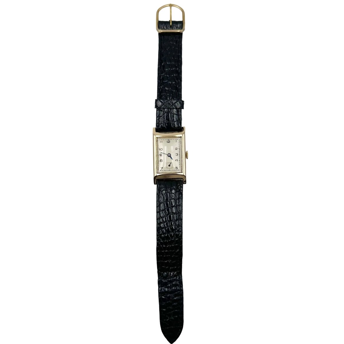 Montre en or jaune et cuir - Castafiore