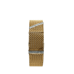 Montre en or jaune, platine et diamants - Castafiore