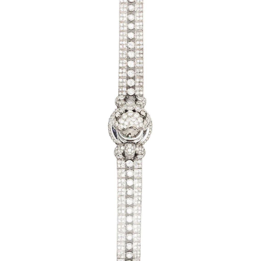 Montre en platine et diamants - Castafiore