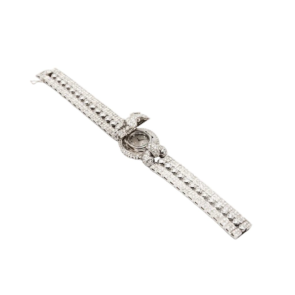 Montre en platine et diamants - Castafiore