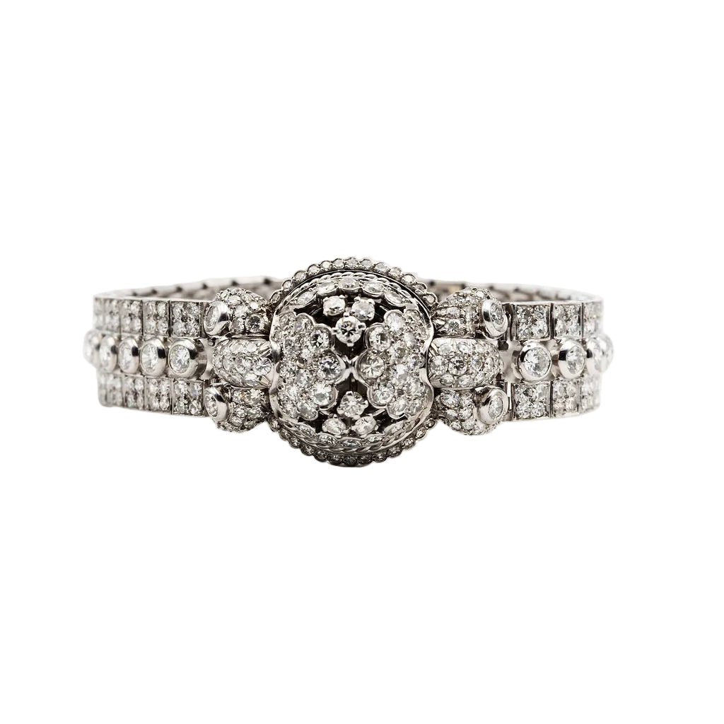 Montre en platine et diamants - Castafiore