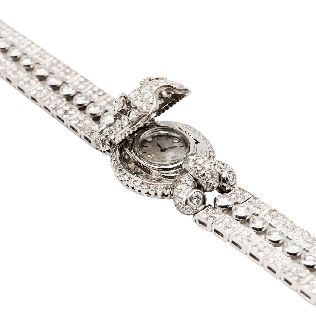 Montre en platine et diamants - Castafiore