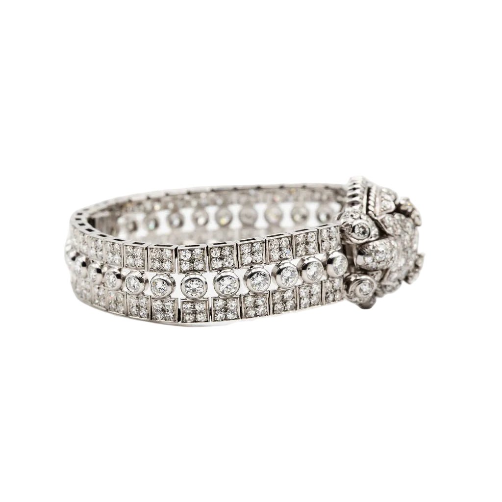 Montre en platine et diamants - Castafiore