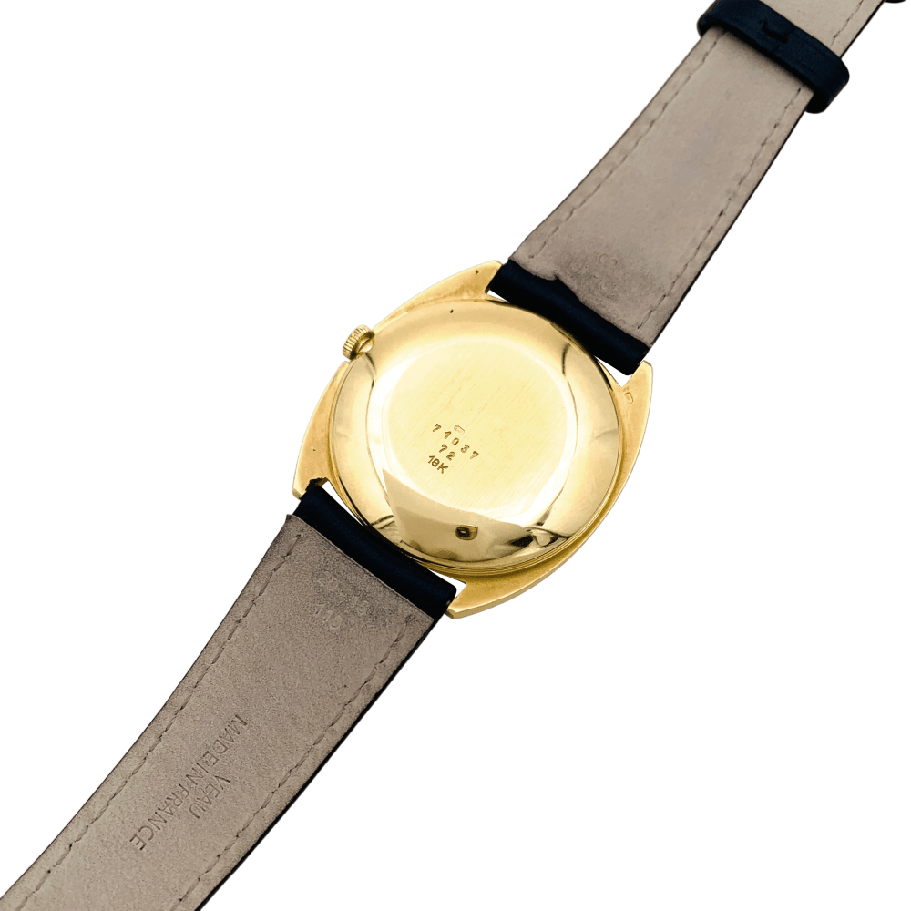 Watch Favre Leuba, yellow gold, leather.