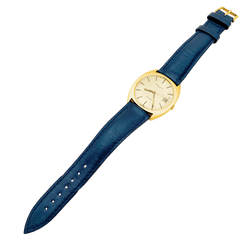 Watch Favre Leuba, yellow gold, leather.