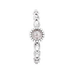 Montre Femme JAEGER - LECOULTRE en or blanc et diamants - Castafiore