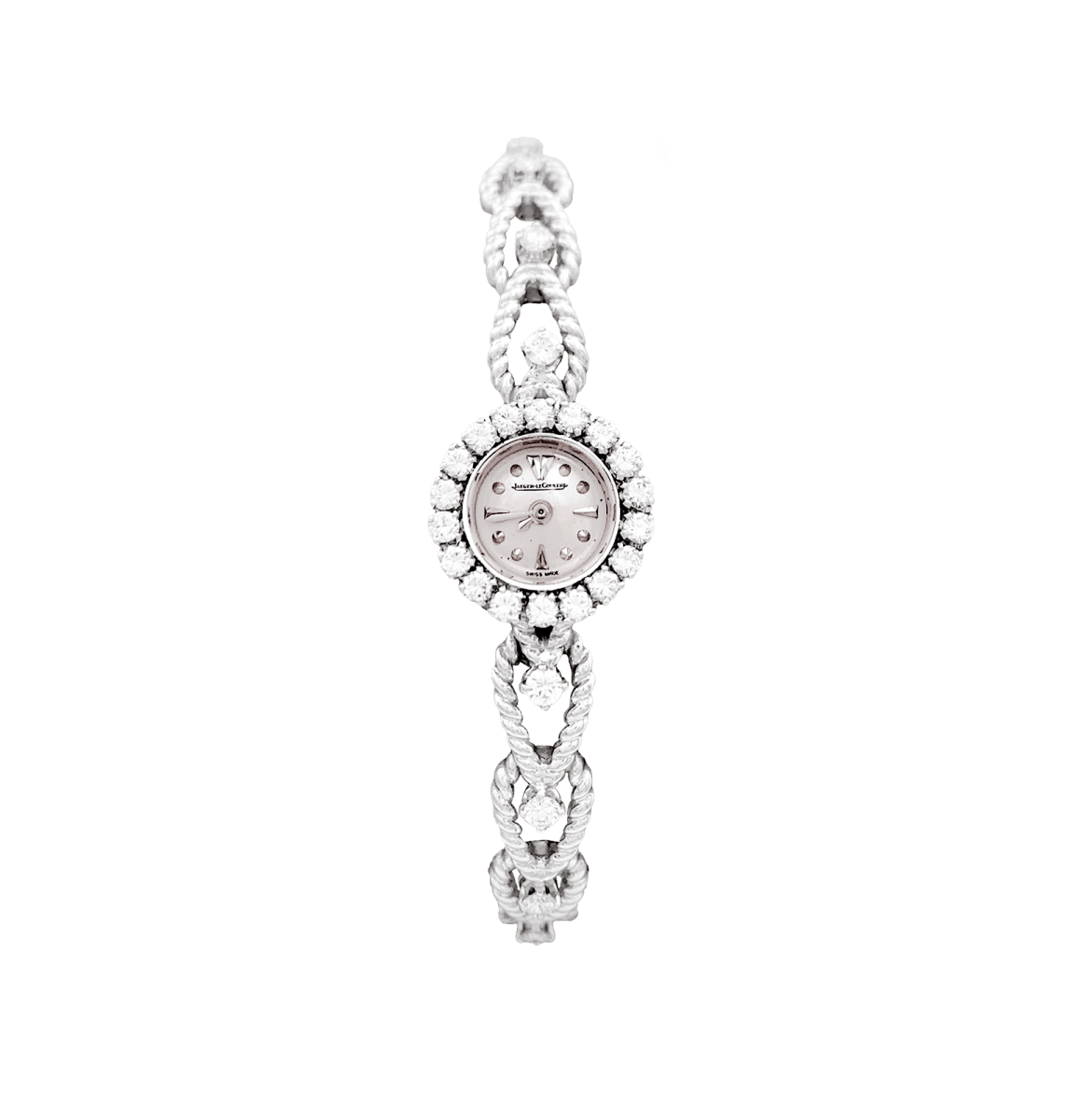 Montre Femme JAEGER - LECOULTRE en or blanc et diamants - Castafiore