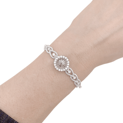 Montre Femme JAEGER - LECOULTRE en or blanc et diamants - Castafiore