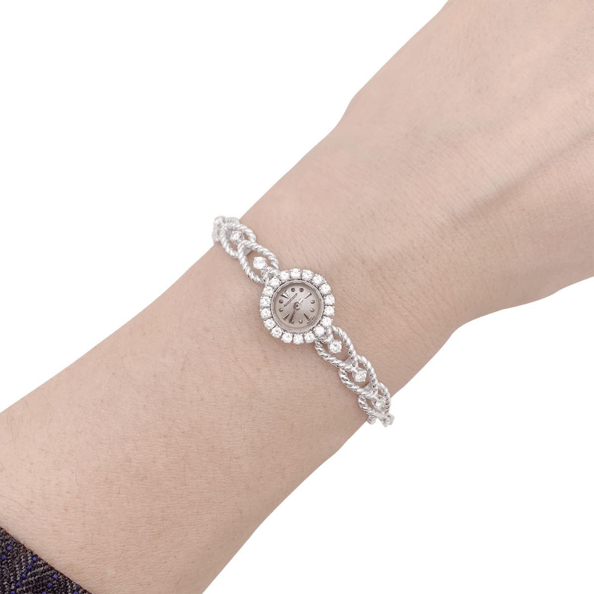 Montre Femme JAEGER - LECOULTRE en or blanc et diamants - Castafiore