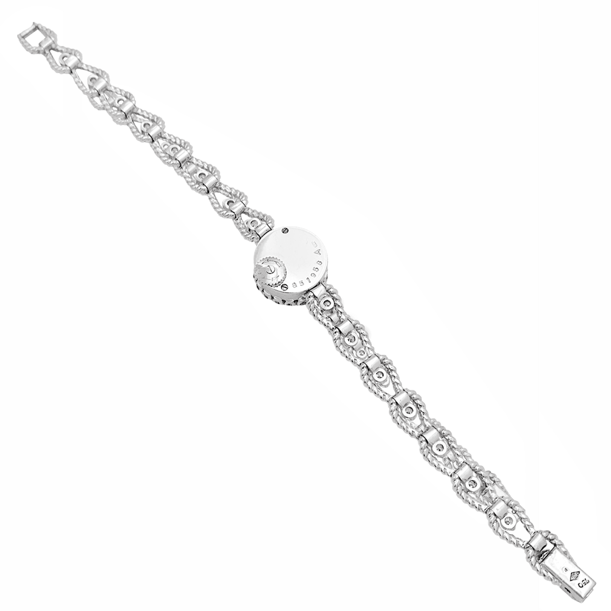 Montre Femme JAEGER - LECOULTRE en or blanc et diamants - Castafiore