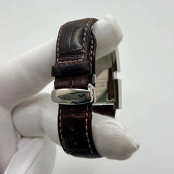 Montre FRED "Tank" en acier inoxydable et cuir - Castafiore
