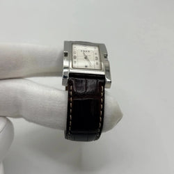 Montre FRED "Tank" en acier inoxydable et cuir - Castafiore