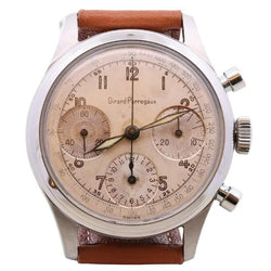Montre GIRARD-PERREGAUX "Chronographe" en cuir - Castafiore
