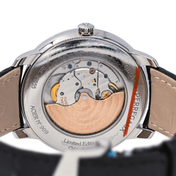 Montre GIRARD - PERREGAUX "Infinity" en acier, saphir et cuir - Castafiore