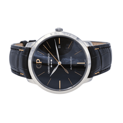 Montre GIRARD - PERREGAUX "Infinity" en acier, saphir et cuir - Castafiore