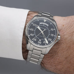 Montre HAMILTON "Pilot Day Date" en acier et automatique - Castafiore