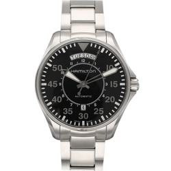 Montre HAMILTON "Pilot Day Date" en acier et automatique - Castafiore