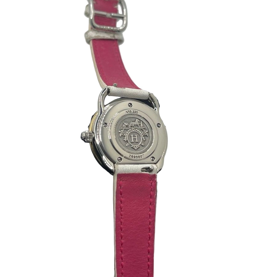 Montre HERMÈS Arceau en or et acier - Castafiore