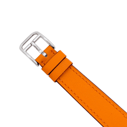 Montre Hermès, "Cape Cod", acier sur cuir. - Castafiore