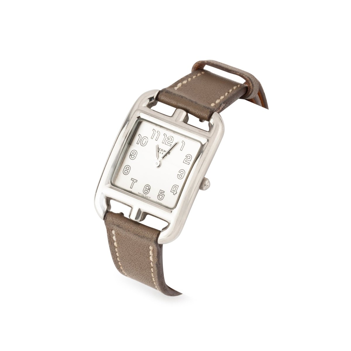 Montre HERMÈS "Cape cod" en acier - Castafiore