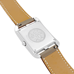 Montre HERMÈS Cape Cod en acier et cuir - Castafiore