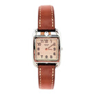 Montre HERMES "Cape Cod" en acier et cuir - Castafiore