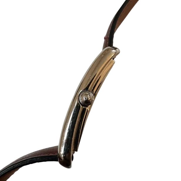 Montre HERMÈS en acier, cuir et quartz - Castafiore