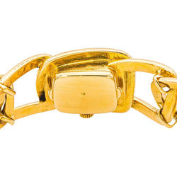 Montre HERMÈS en or jaune et quartz - Castafiore