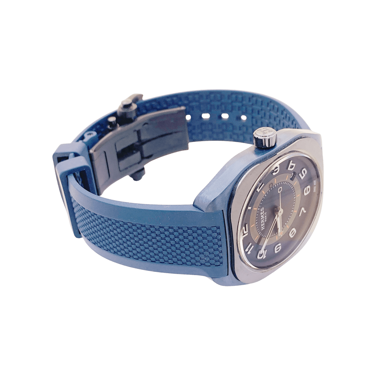 Montre HERMÈS "H08" en titane et caoutchouc - Castafiore